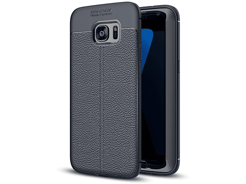 Galaxy Schutzhülle, Backcover, KÖNIG Blau DESIGN Edge, Samsung, S7