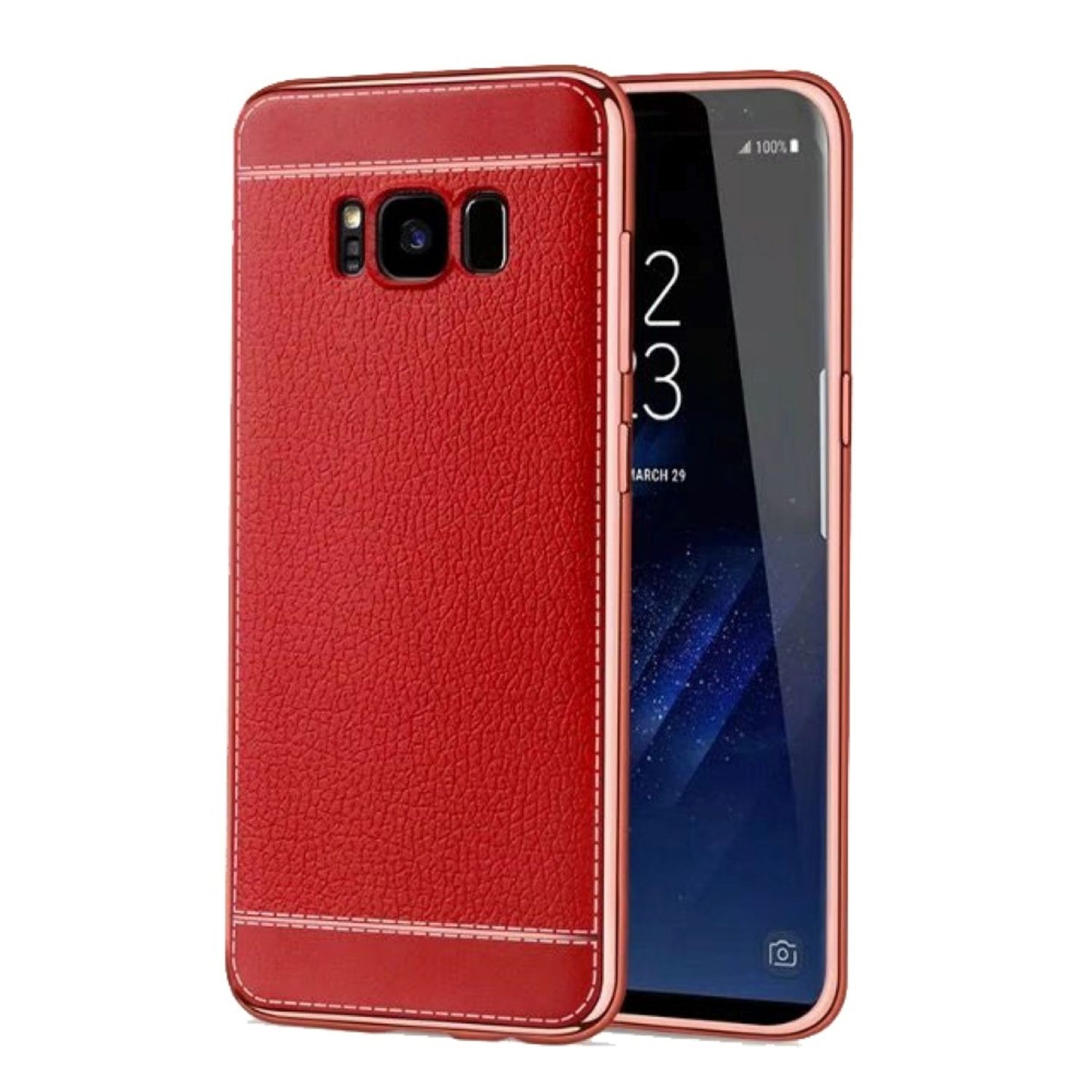 J3 (2017), Galaxy Rot Schutzhülle, Backcover, KÖNIG DESIGN Samsung,