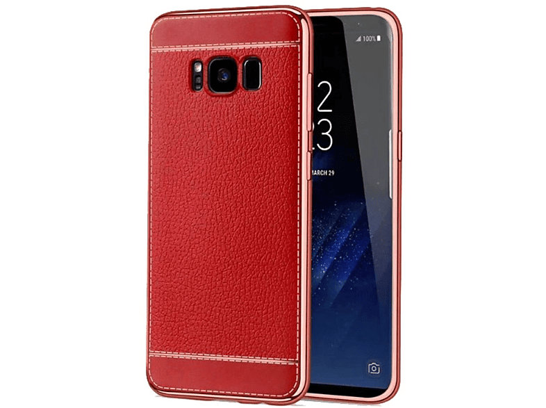 KÖNIG DESIGN Schutzhülle, Backcover, Samsung, Galaxy S6 Edge, Rot