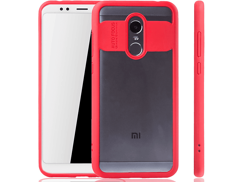 KÖNIG DESIGN Schutzhülle, Backcover, Xiaomi, Redmi 5 Plus, Rot