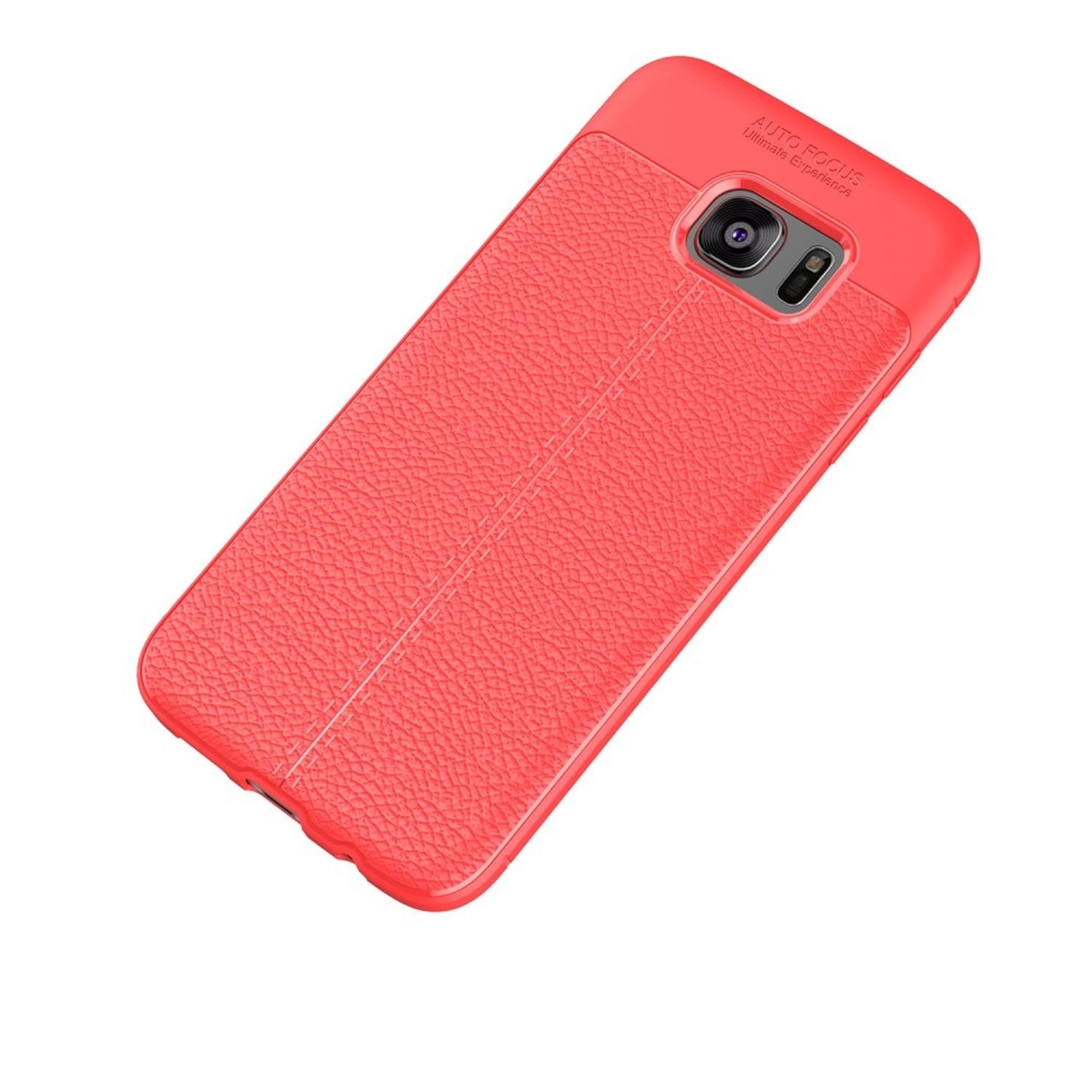 KÖNIG DESIGN Schutzhülle, Samsung, S7, Galaxy Backcover, Rot