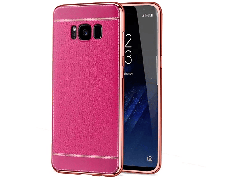 KÖNIG DESIGN Schutzhülle, Backcover, Samsung, Galaxy S6 Edge, Rosa