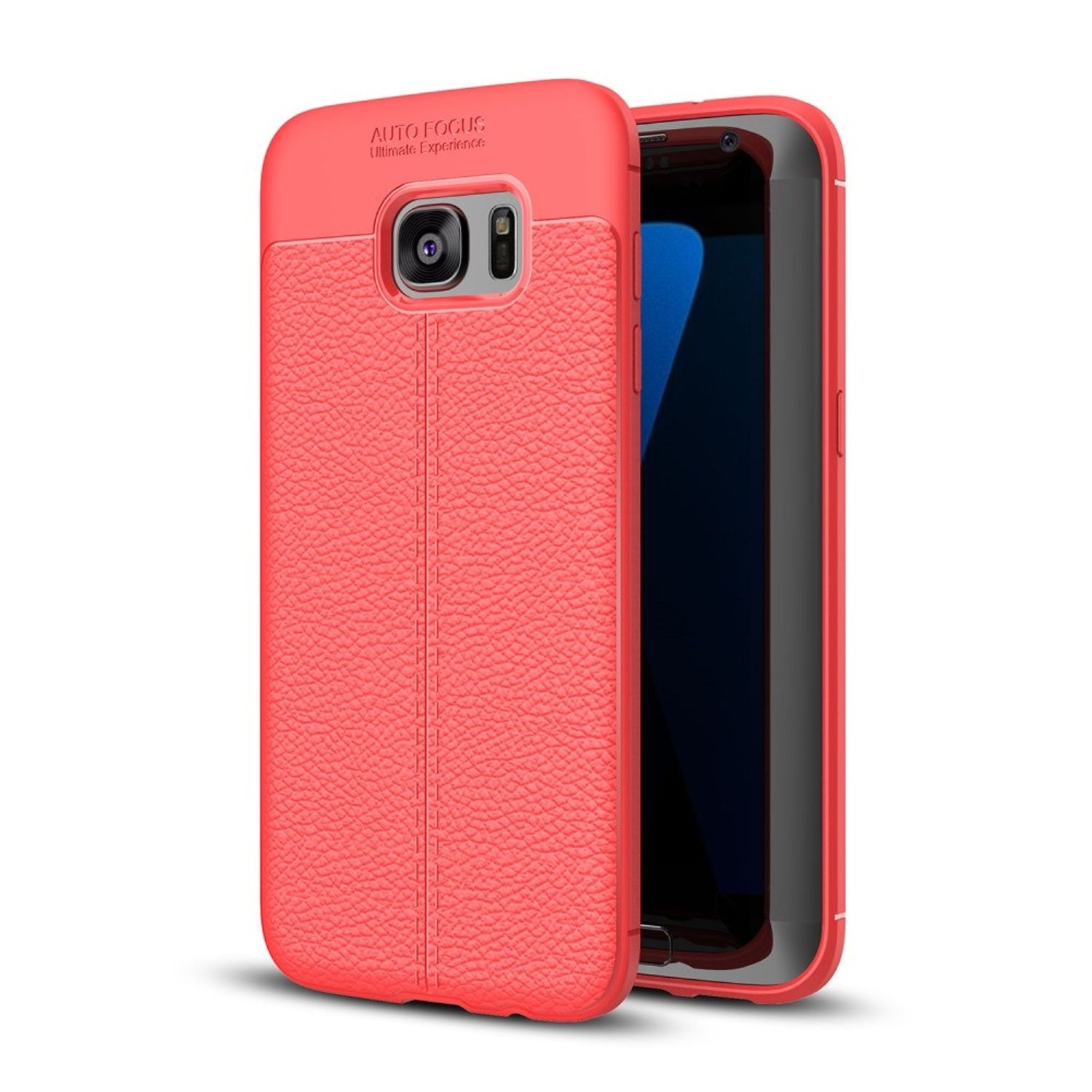 KÖNIG DESIGN Schutzhülle, Samsung, S7, Galaxy Backcover, Rot