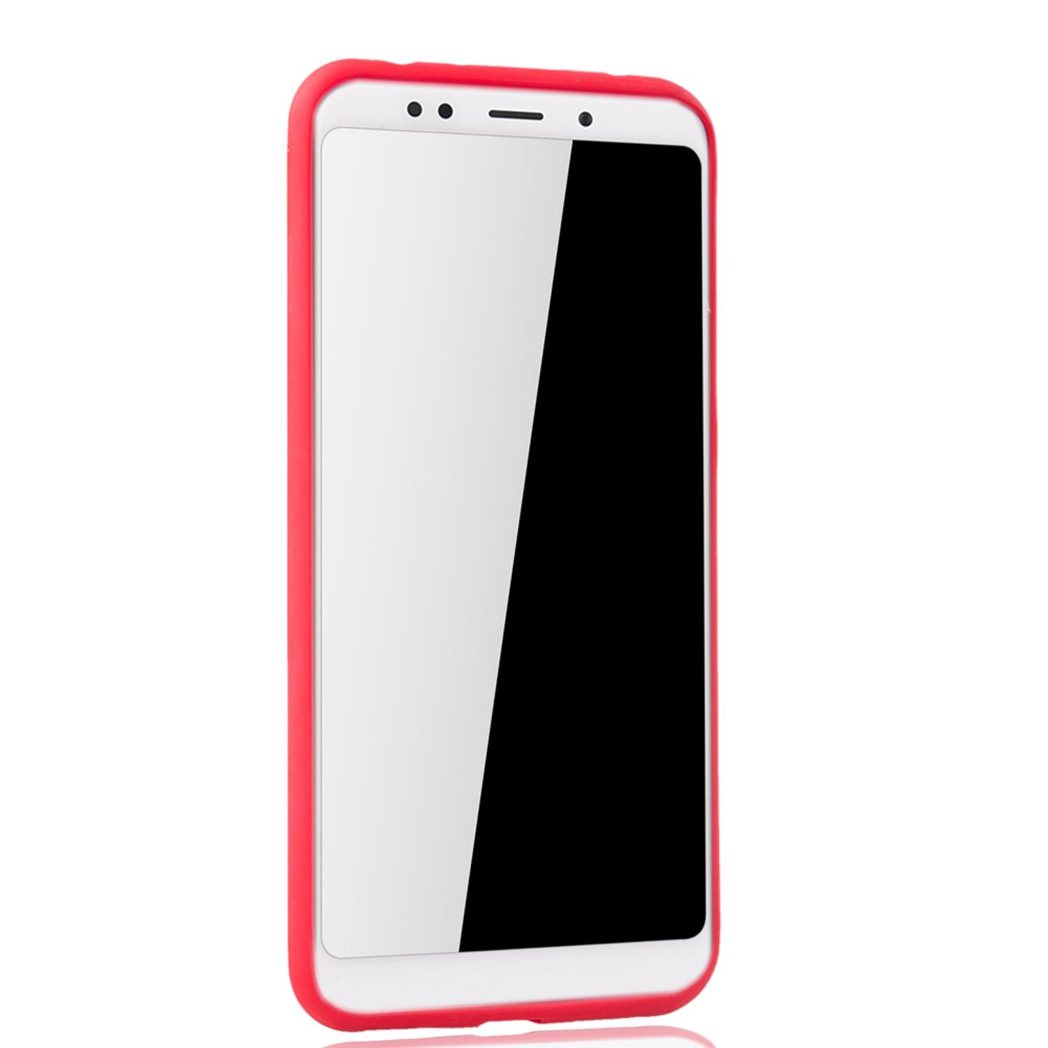 Xiaomi, Plus, 5 Redmi DESIGN KÖNIG Backcover, Schutzhülle, Rot