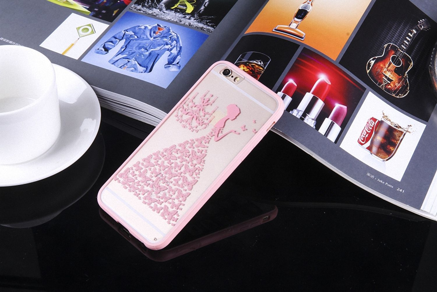 KÖNIG DESIGN Apple, Plus, Rosa 8 iPhone Handyhülle, Backcover