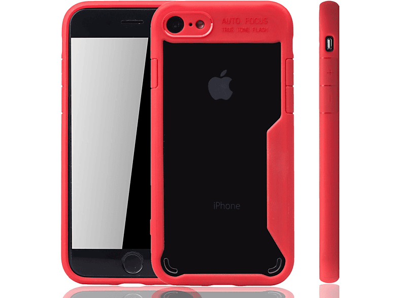 KÖNIG DESIGN 8 Schutzhülle, IPhone 7 SE Rot Backcover, Apple, / / 2020