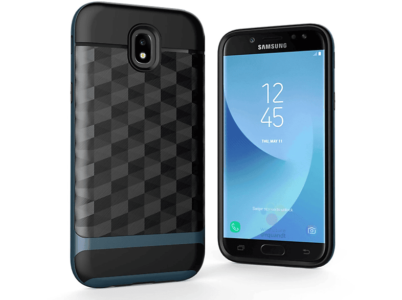 Schutzhülle, DESIGN J3 Backcover, Samsung, Galaxy Blau KÖNIG (2017),