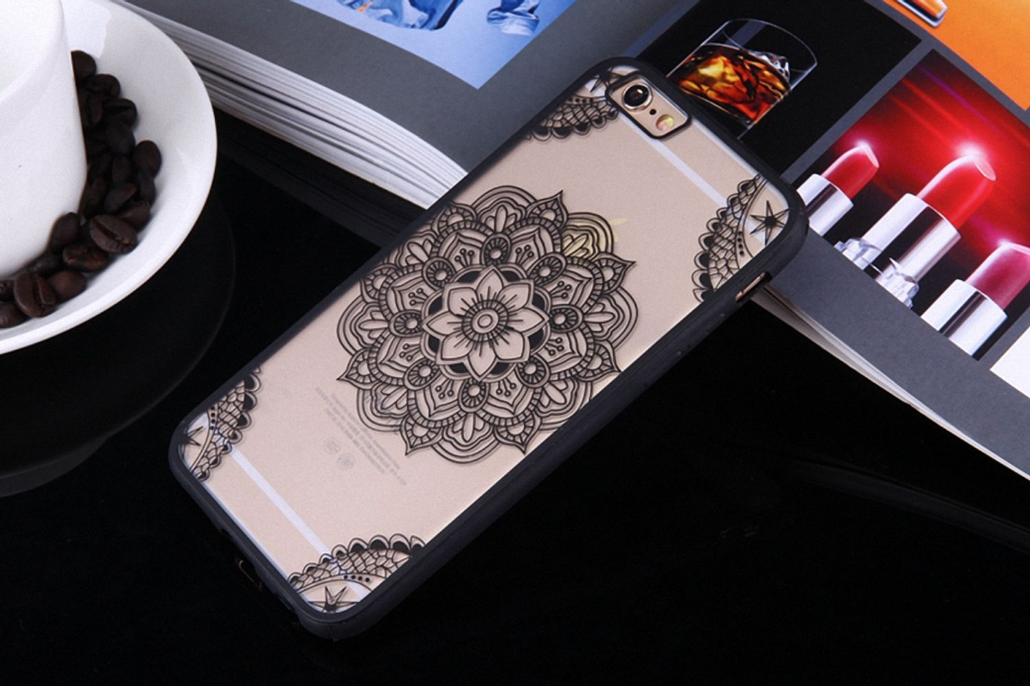 DESIGN Schwarz iPhone Backcover, KÖNIG Handyhülle, Plus, 8 Apple, 7 Plus /