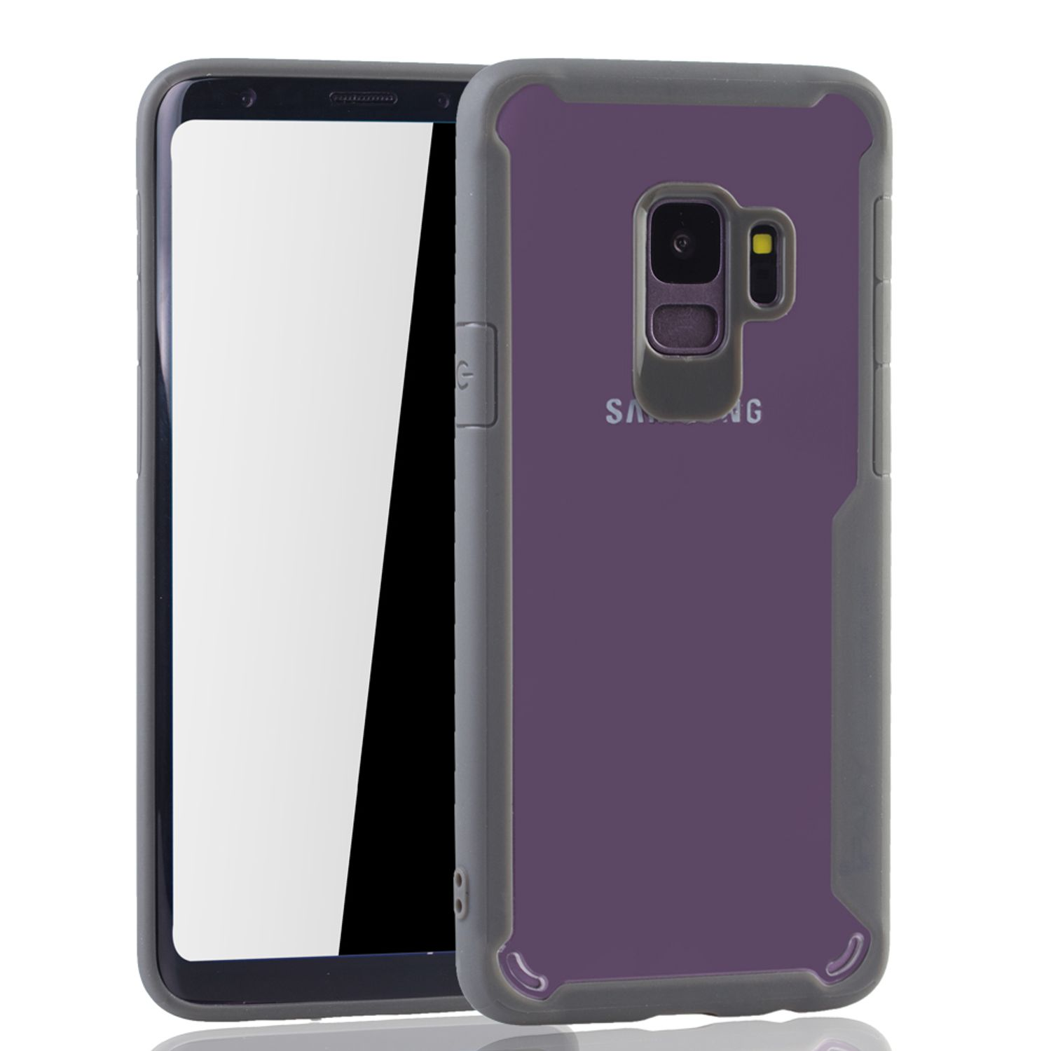 KÖNIG DESIGN Schutzhülle, Samsung, S9, Backcover, Galaxy Grau