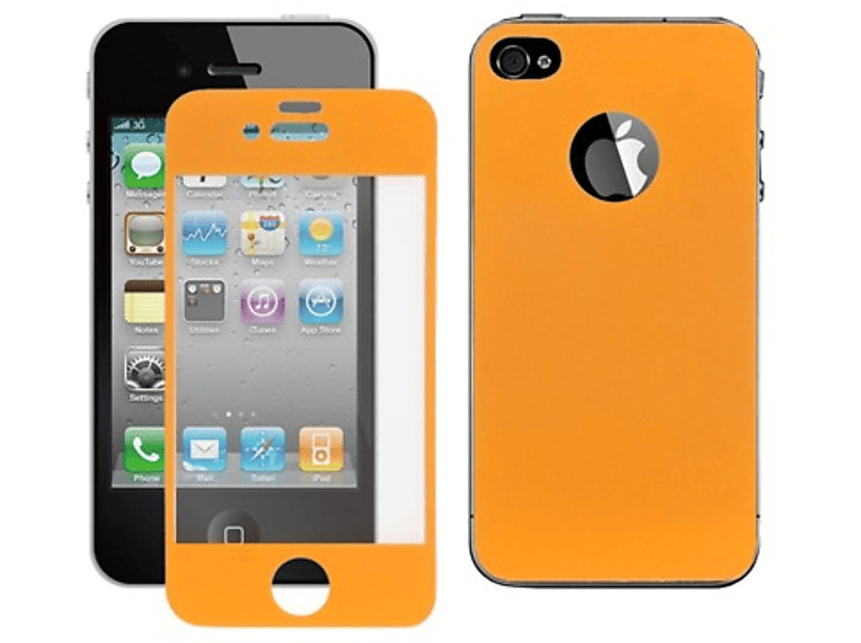 iPhone Schutzhülle, Backcover, Apple, 4s, / DESIGN KÖNIG 4 Orange