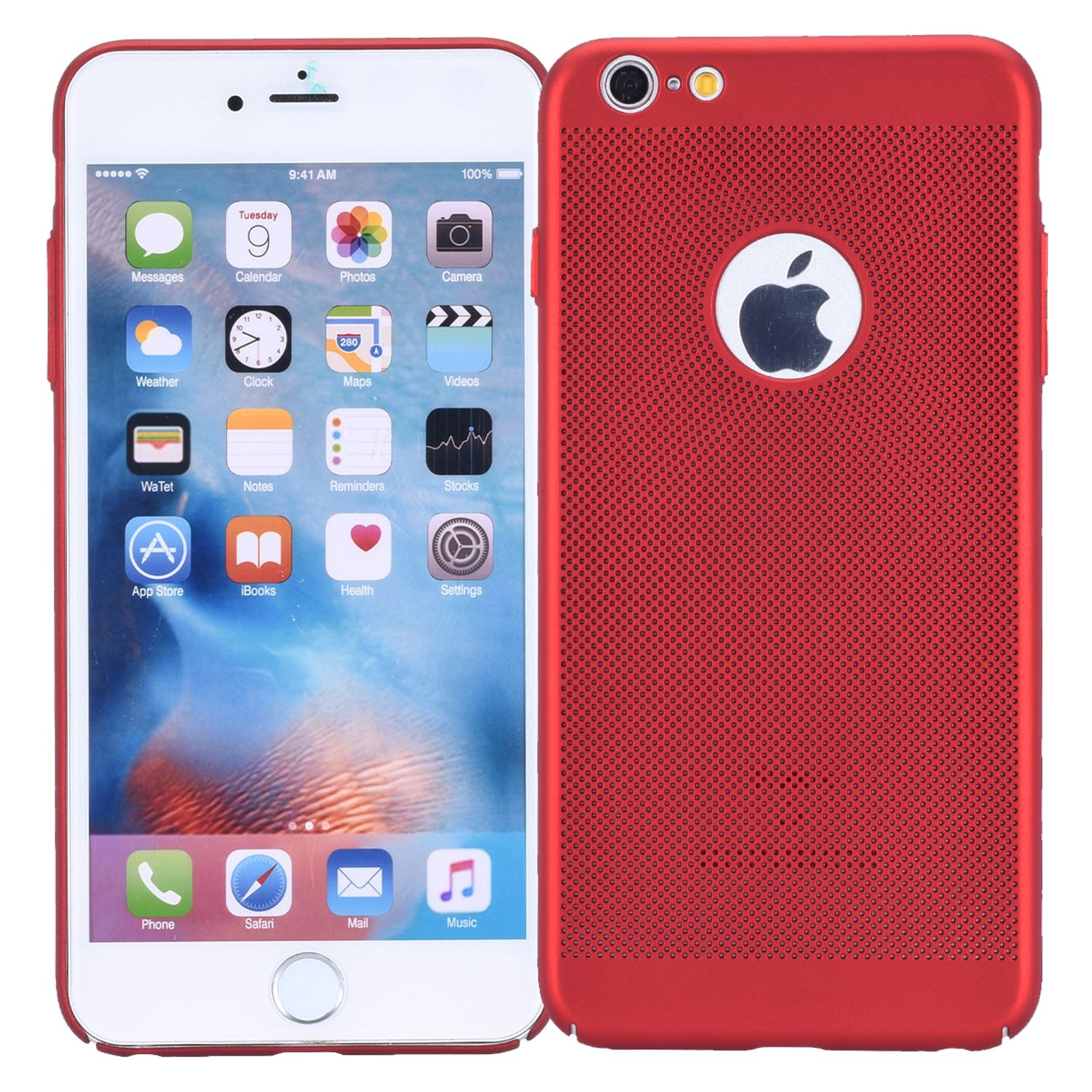Schutzhülle, Rot Apple, 6 DESIGN Backcover, 6s / Plus IPhone Plus, KÖNIG