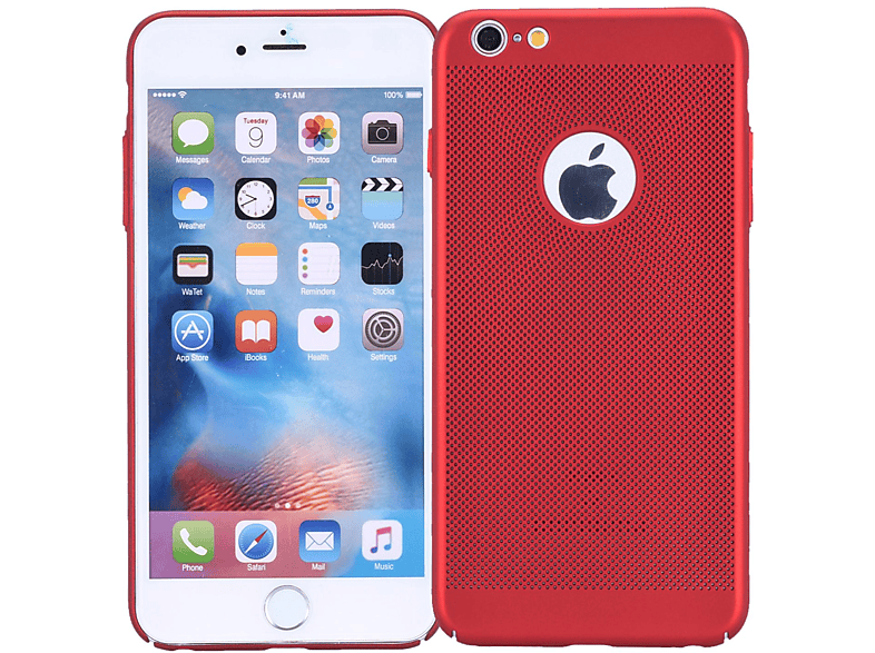 Schutzhülle, IPhone KÖNIG Rot DESIGN Plus Apple, / Plus, 6 Backcover, 6s