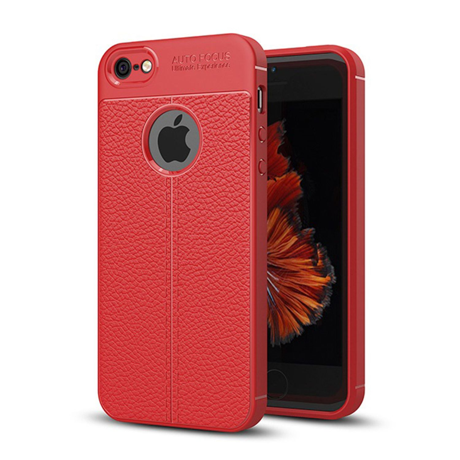 KÖNIG DESIGN Plus 6 IPhone Backcover, Schutzhülle, Rot 6s / Plus, Apple