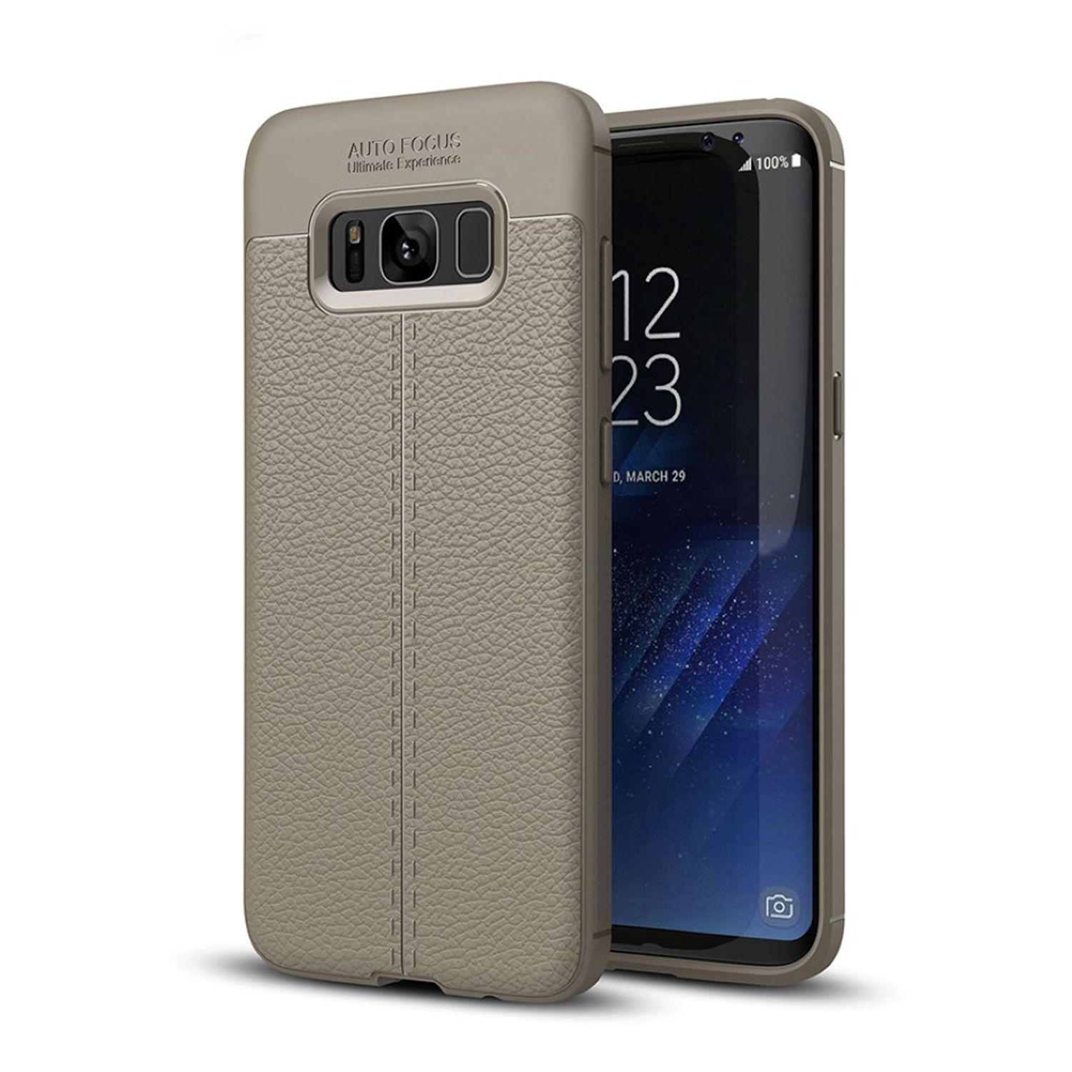 Samsung, DESIGN Grau S8 KÖNIG Plus, Backcover, Schutzhülle, Galaxy