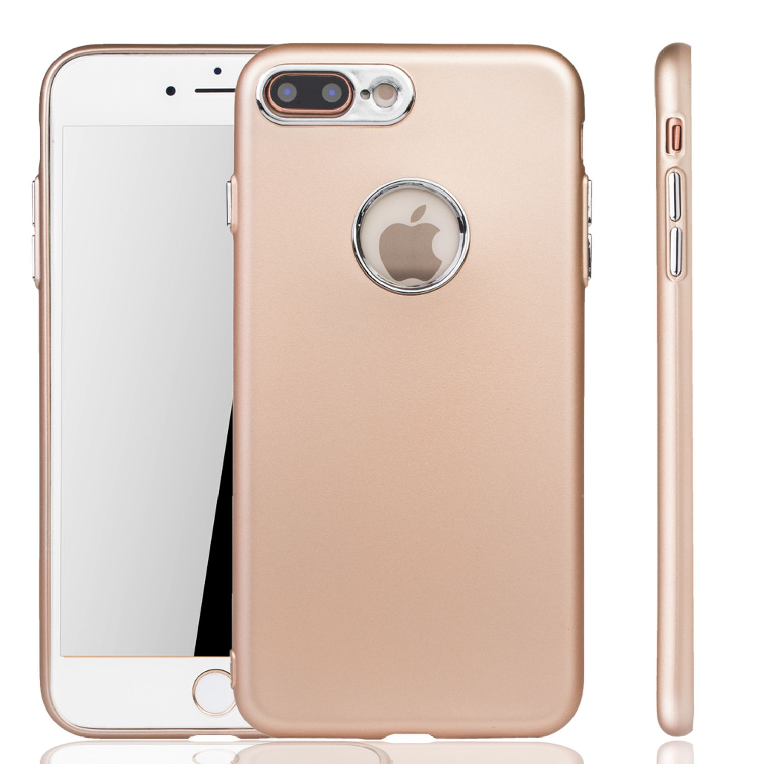 / Apple, DESIGN Plus, KÖNIG Schutzhülle, iPhone Gold 8 Backcover, 7 Plus