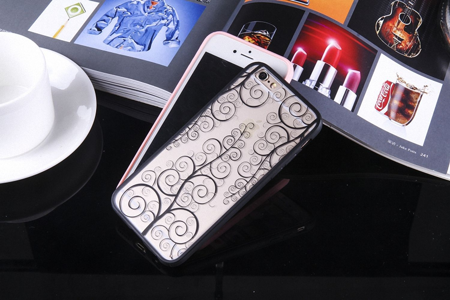 iPhone 6 Handyhülle, / 6s, Schwarz KÖNIG DESIGN Backcover, Apple,