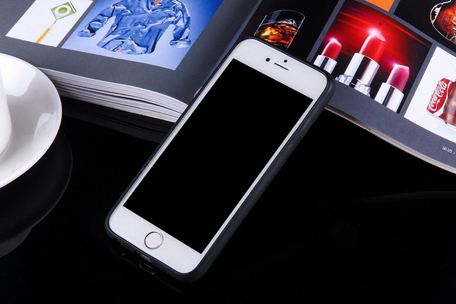 DESIGN Schwarz Apple, Plus / iPhone 8 KÖNIG Handyhülle, 7 Backcover, Plus,