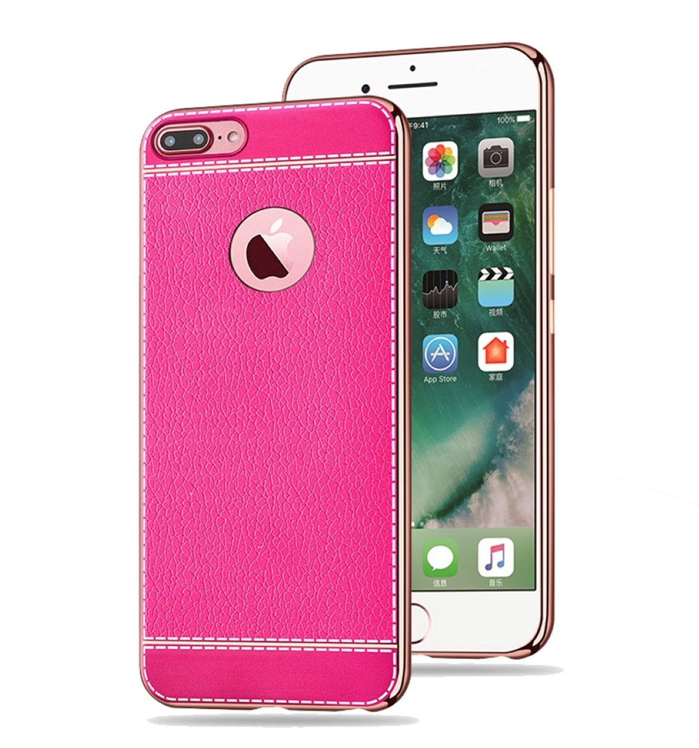 Plus KÖNIG Apple, Backcover, Rosa iPhone 7 8 DESIGN Plus, / Schutzhülle,