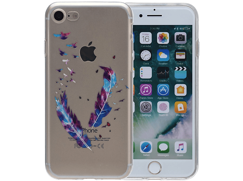 Backcover, Mehrfarbig Apple, / Plus IPhone KÖNIG 6s Schutzhülle, 6 DESIGN Plus,