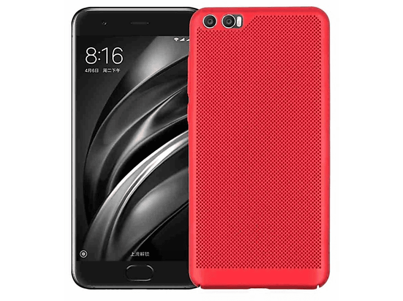 KÖNIG DESIGN Schutzhülle, Backcover, Xiaomi, Mi 6 Plus, Rot