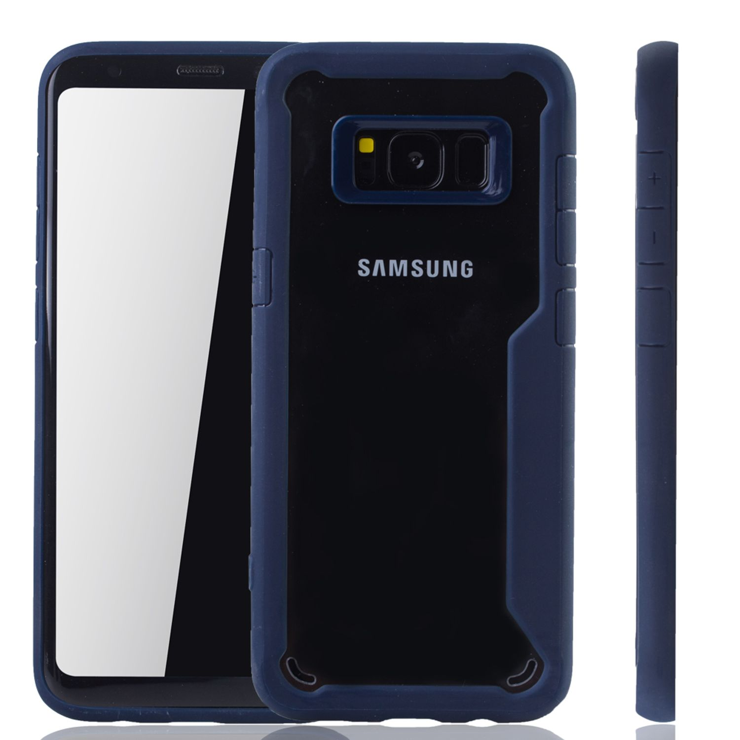KÖNIG DESIGN Schutzhülle, Backcover, Blau Plus, Galaxy Samsung, S8