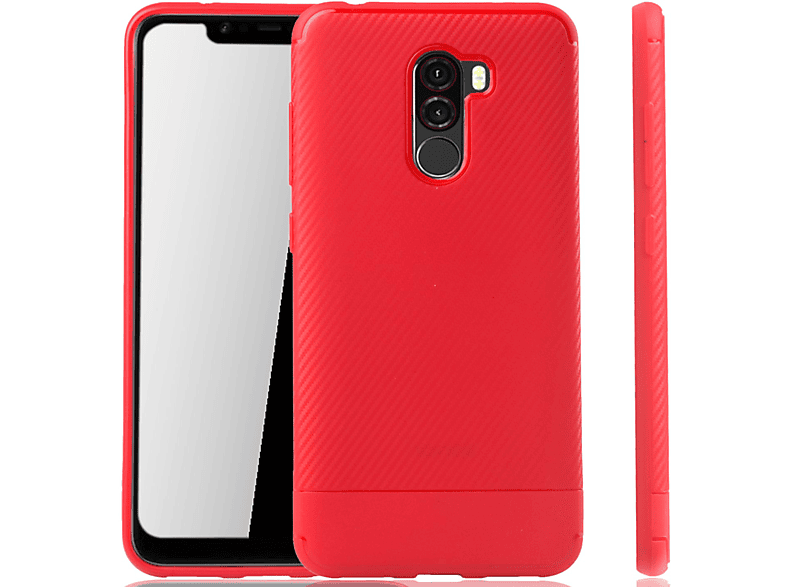 KÖNIG Xiaomi, Schutzhülle, Rot DESIGN Pocophone Backcover, F1,