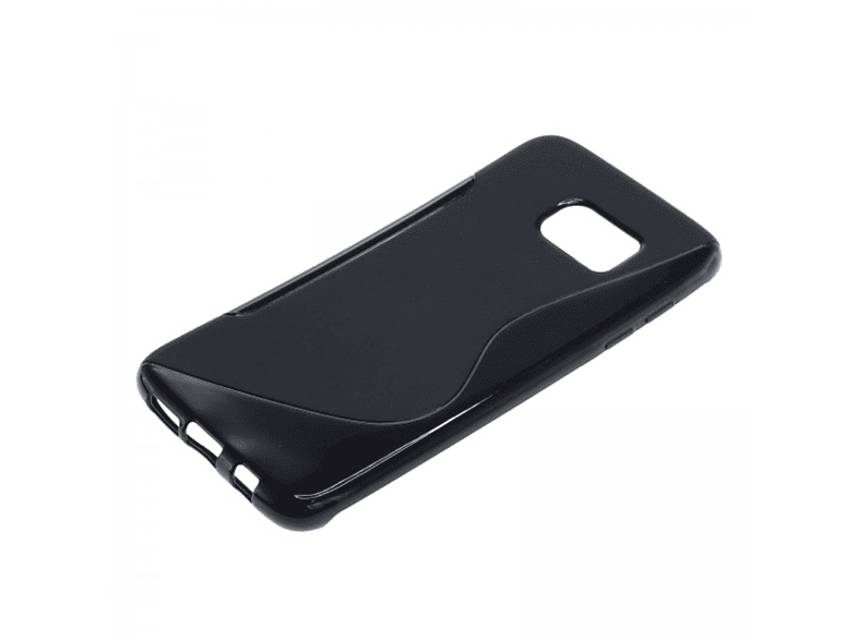 Samsung, DESIGN Schwarz Galaxy Backcover, S7 Edge, Schutzhülle, KÖNIG