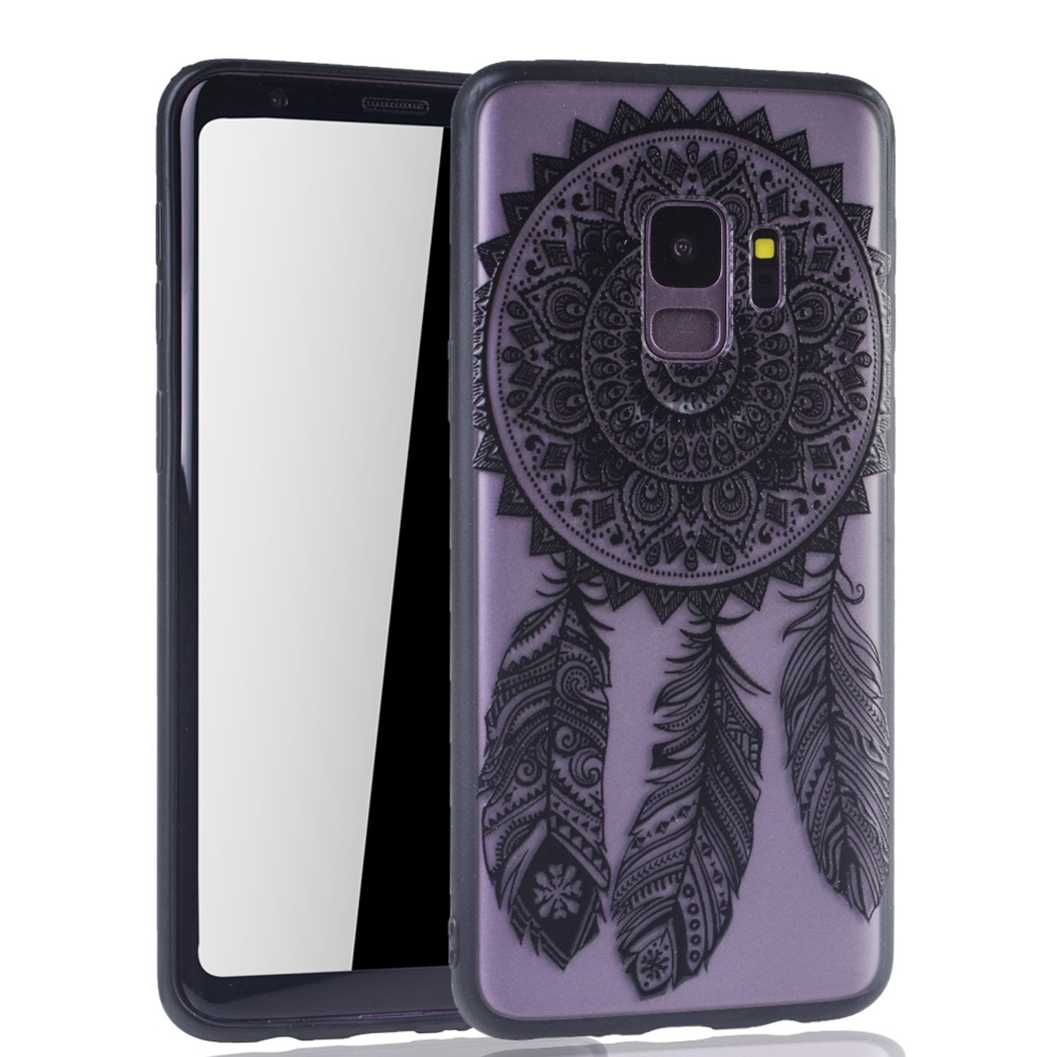 KÖNIG DESIGN Schutzhülle, Schwarz Galaxy S9, Backcover, Samsung