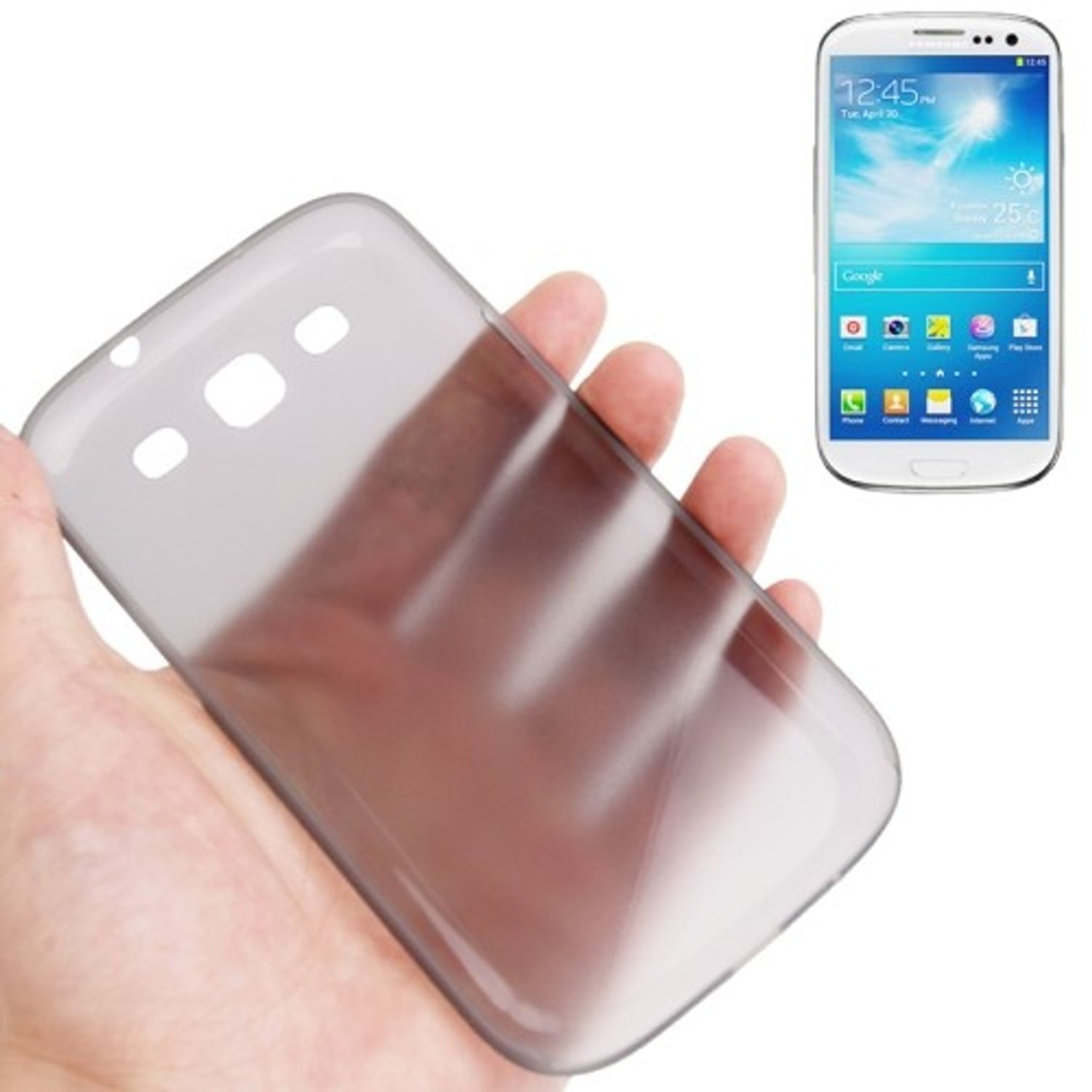 KÖNIG DESIGN Schutzhülle, Backcover, Galaxy S3 S3 NEO, / Grau Samsung