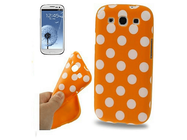 Samsung, S3 Backcover, / S3 DESIGN NEO, Orange KÖNIG Galaxy Schutzhülle,