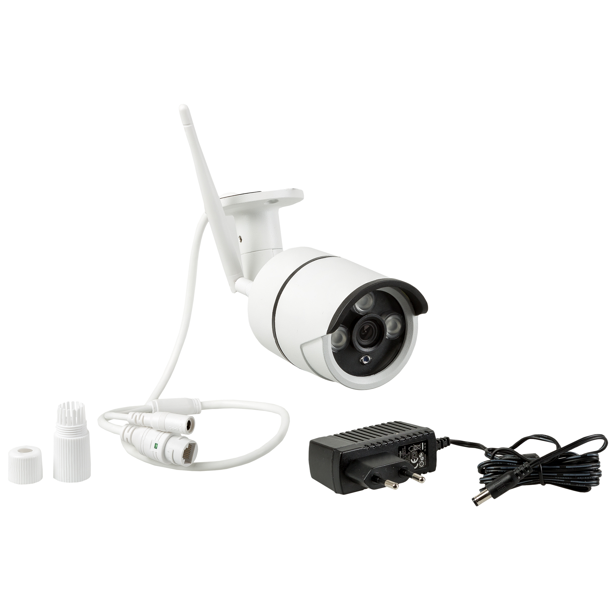 Überwachungskamera 8 Rekorder Monitor Cams Kanal Full HD, 4 SAFE2HOME Set Videoüberwachung