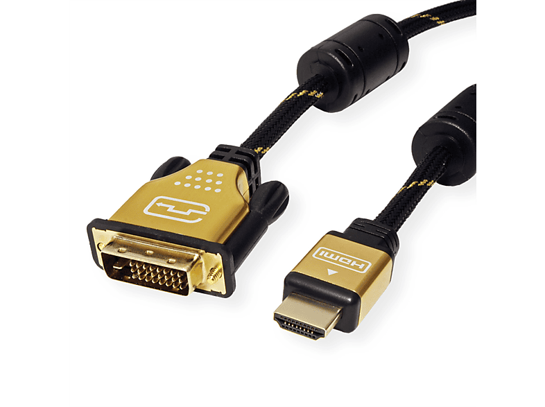 ROLINE GOLD Monitorkabel DVI (24+1) HDMI, ST/ST, HDMIDVIKabel, 2