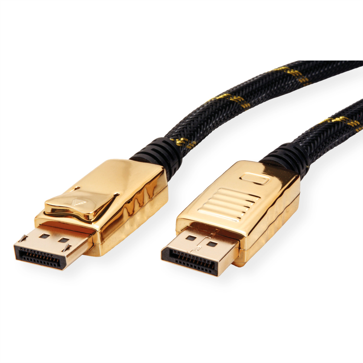 Kabel, - Kabel, m 5 ST ROLINE DP DisplayPort ST, GOLD DisplayPort