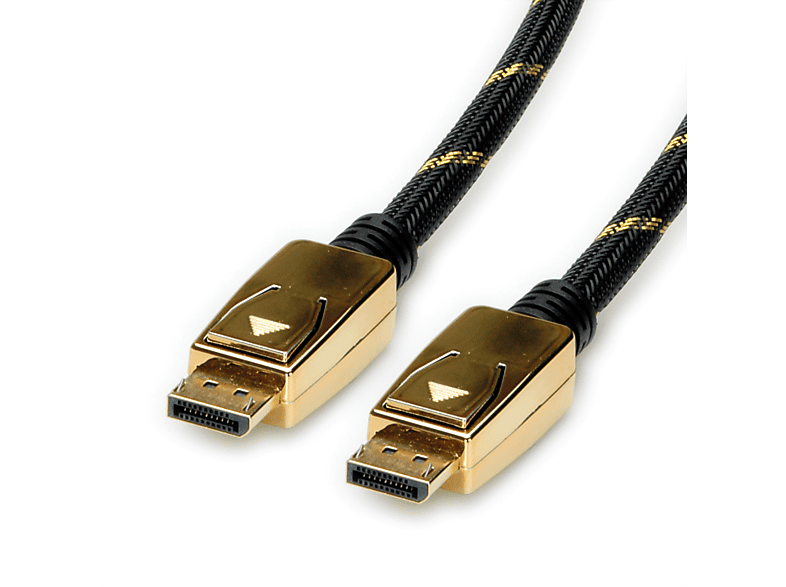 2 ROLINE DP DisplayPort - Kabel, GOLD Kabel, ST, v1.4, m ST DisplayPort