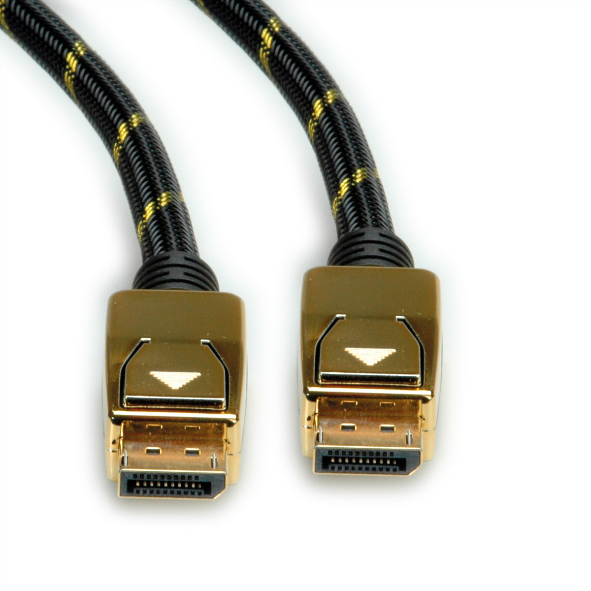 DisplayPort ST, 3 Kabel, ROLINE Kabel, m DP DisplayPort - v1.4, GOLD ST