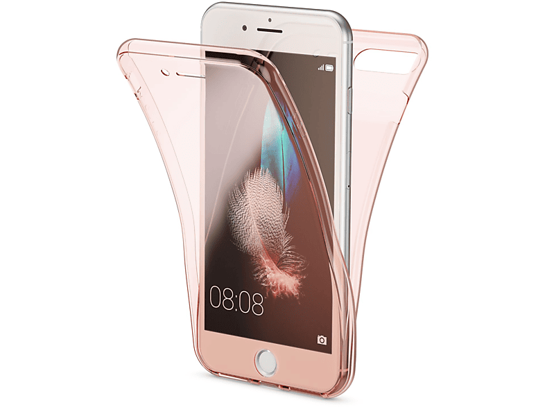 NALIA Klare 360 Grad Silikon Hülle, Backcover, Apple, iPhone 7 Plus iPhone 8 Plus, Nicht verfügbar