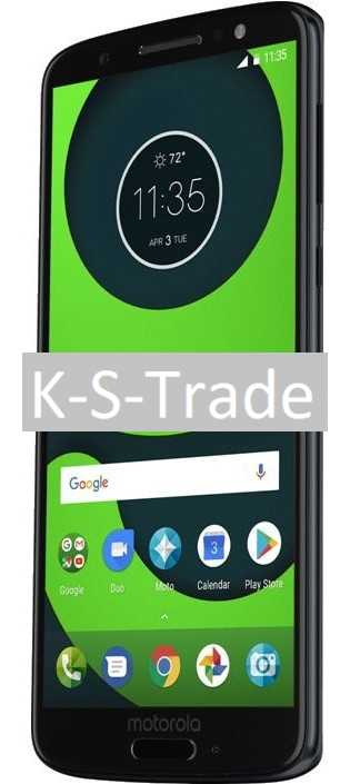 K-S-TRADE braun Schutzhülle, Motorola, Moto G6, Bookcover,