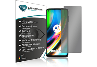 SLABO Blickschutz View Protection Schwarz 360° Displayschutz(für Motorola Moto G9 Plus)