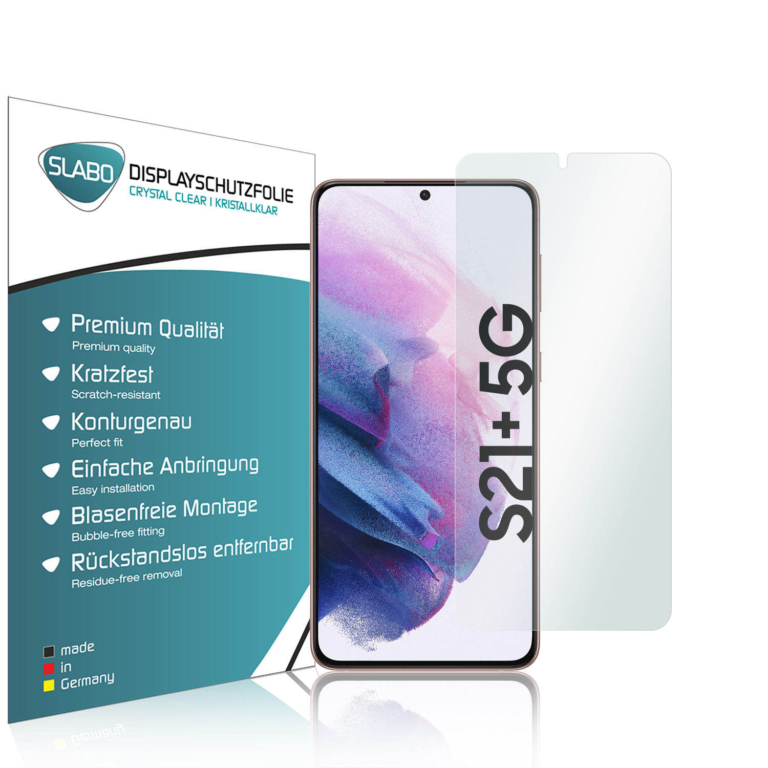 SLABO 4 x S21+ S21 (5G)) Samsung Plus | Galaxy Displayschutz(für \