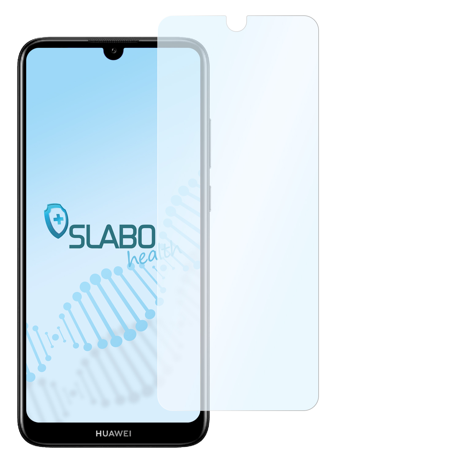 SLABO Y6 antibakterielle Huawei flexible Hybridglasfolie 2019) Displayschutz(für