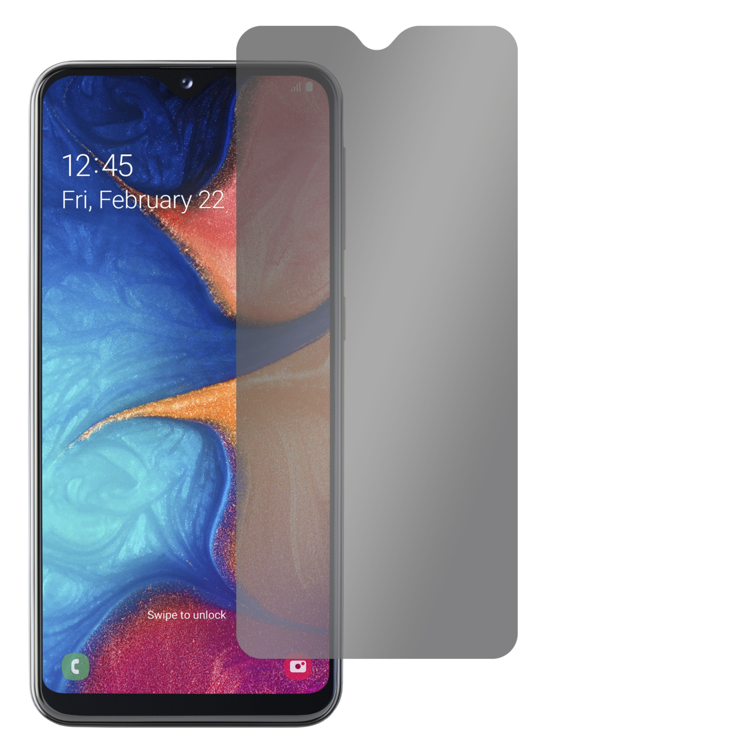 Blickschutzfolie SLABO Sichtschutz 4-Way Displayschutz(für Galaxy A20e) 360° Samsung