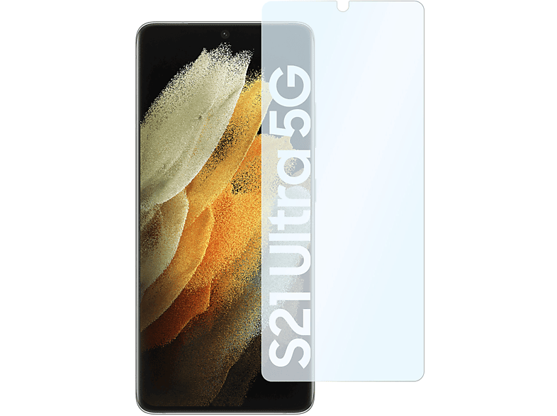 SLABO 2x flexible Panzerschutzfolie Shockproof Displayschutz(für Samsung Galaxy S21 Ultra (5G))