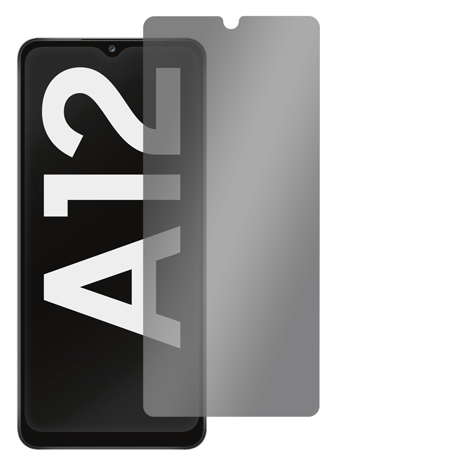 SLABO 4-Way Displayschutz(für Blickschutzfolie Galaxy Samsung 360° (A125F)) Sichtschutz A12