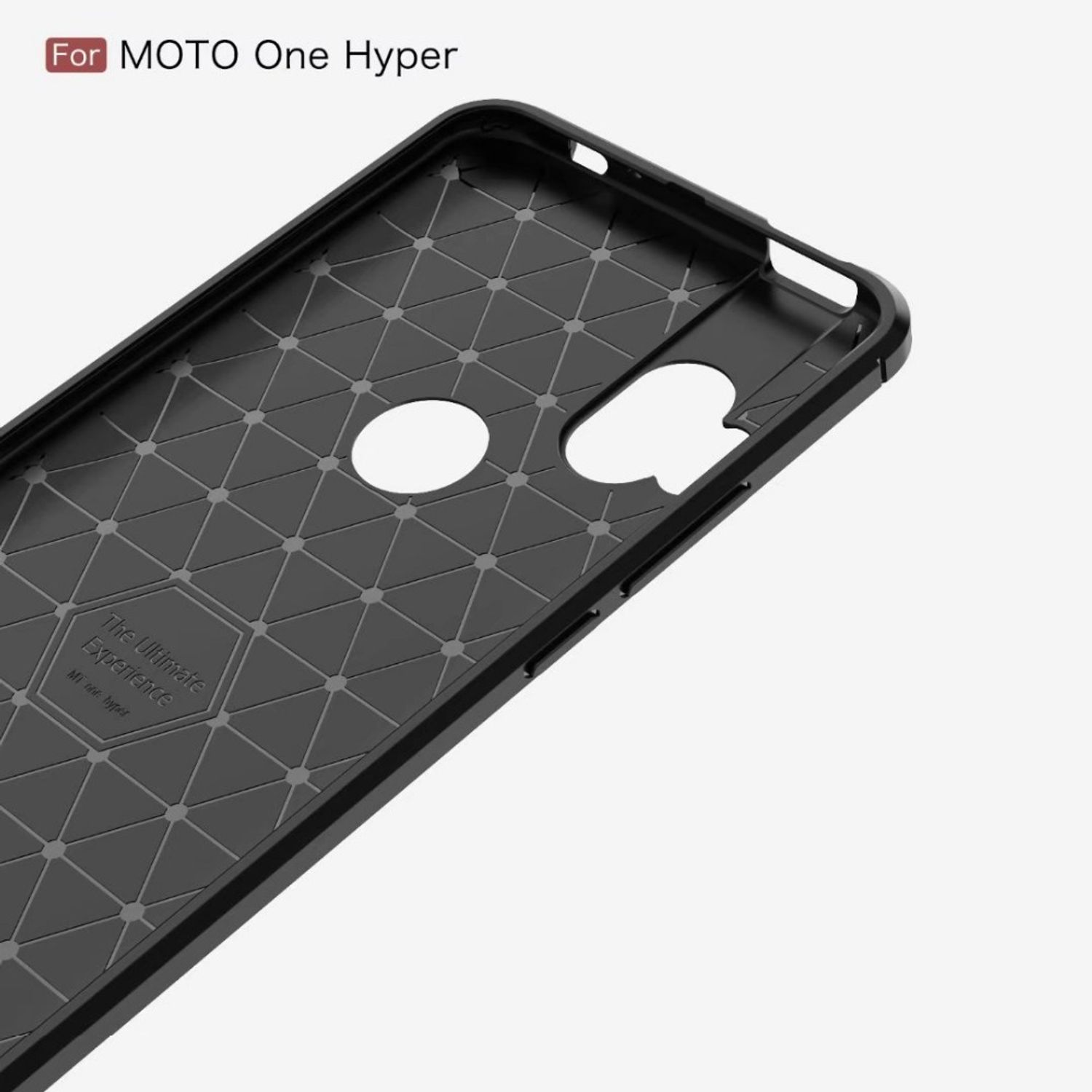 KÖNIG DESIGN Motorola, Grau Schutzhülle, Backcover, Moto One Hyper