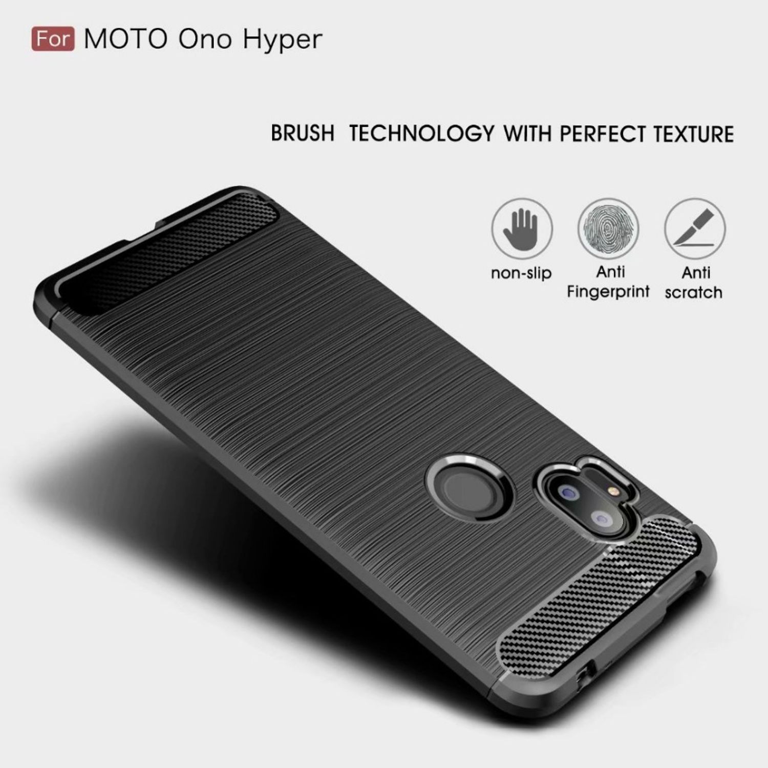 Motorola, One Hyper, Schutzhülle, Grau DESIGN Moto KÖNIG Backcover,