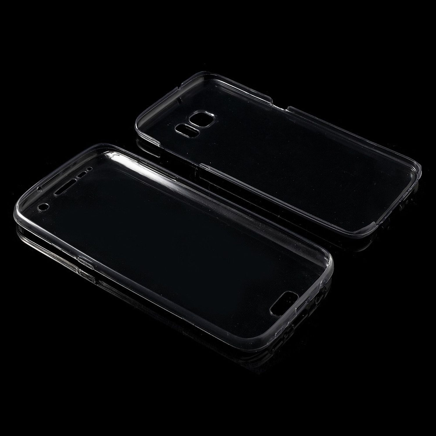 Edge, DESIGN Schutzhülle, Galaxy KÖNIG Backcover, Transparent Samsung, S7