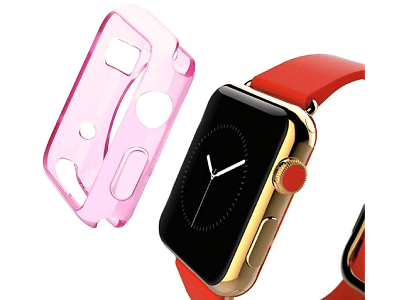 KÖNIG Bookcover Rosa Watch Watch Apple Kunststoff, Hülle für DESIGN Hülle