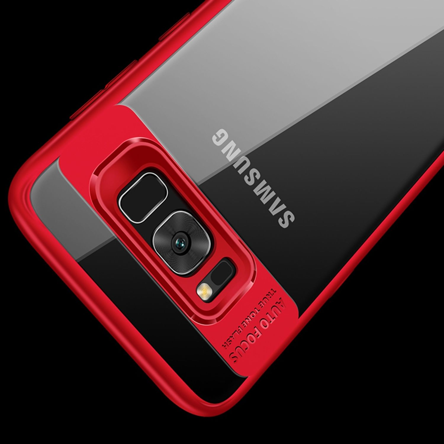 Samsung, KÖNIG S8 DESIGN Backcover, Schutzhülle, Rot Galaxy Plus,