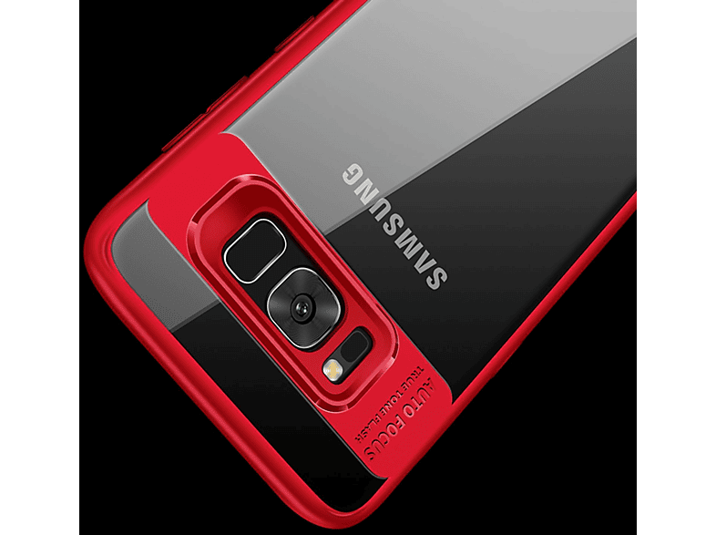 KÖNIG DESIGN Schutzhülle, Backcover, Samsung, Galaxy A8 Plus (2018), Rot