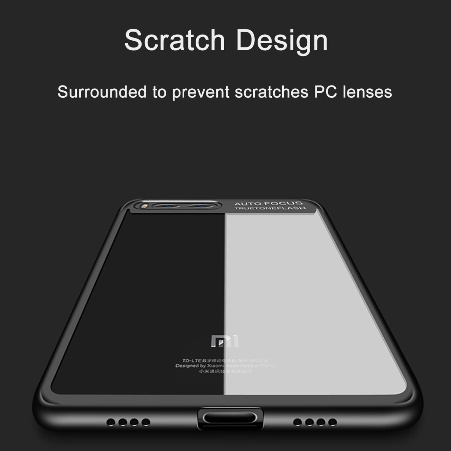 KÖNIG DESIGN Schutzhülle, Backcover, Schwarz 4X, Redmi Note Xiaomi